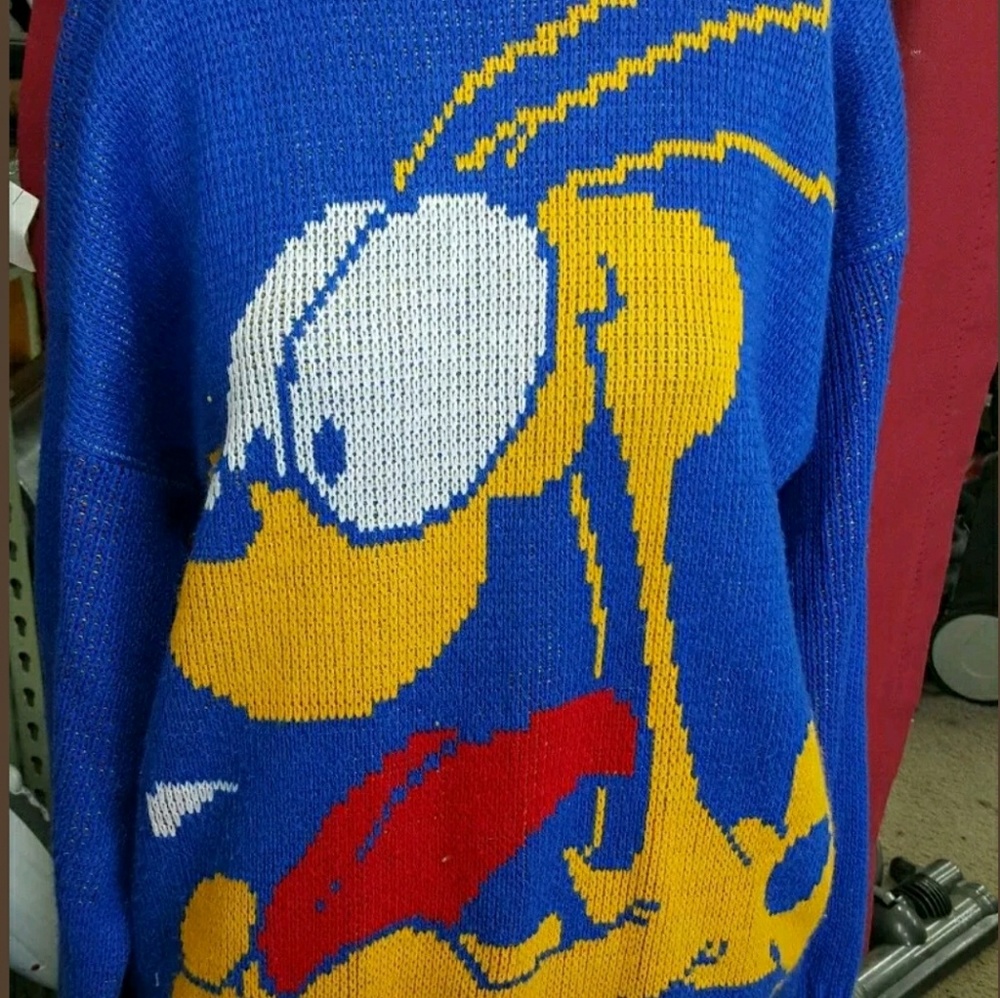 Vintage 70s extra large Garfield"Mad Dog"Knit odie